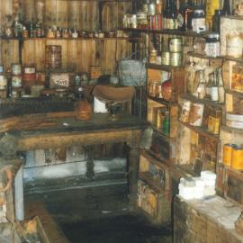 2002 K440B at Scott's 'Terra Nova' hut, interior - Ice build-up, lower South wall (001)