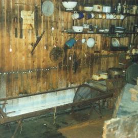 2002 K440B at Scott's 'Terra Nova' hut, interior - Ice build-up, lower South wall (003)