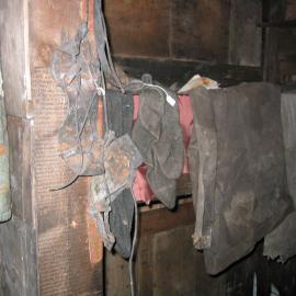 2003 K440 at Scott's 'Terra Nova' hut, interior - Ross Sea Party clothing