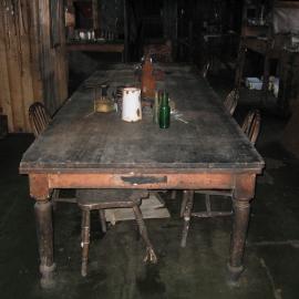 2003 K440 at Scott's 'Terra Nova' hut, interior - Wardroom table