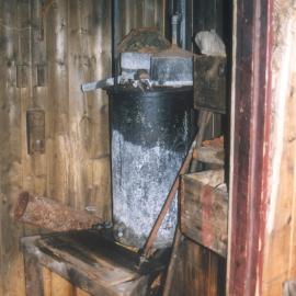 2002 K440B at Scott's 'Terra Nova' hut, interior - Allen acetylene plant, Cold Porch