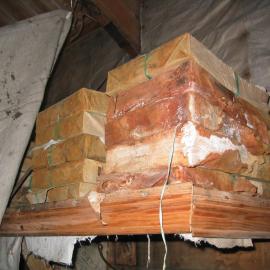 2003 K440 at Shackleton's 'Nimrod' hut, interior - Reams of unused paper (002)