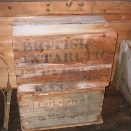 2003 K440 at Shackleton's 'Nimrod' hut, interior - Survey of box types (003)