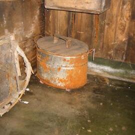2002 Scott's 'Terra Nova' hut, interior survey image - Biology area (004)