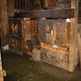 2002 Scott's 'Terra Nova' hut, interior survey image - Biology area (005)