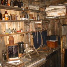 2002 Scott's 'Terra Nova' hut, interior survey image - Ponting's Darkroom (009)
