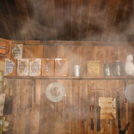 2002 Scott's 'Terra Nova' hut, interior survey image - Galley (005)