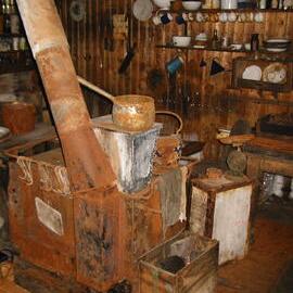 2002 Scott's 'Terra Nova' hut, interior survey image - Galley (011)