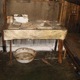 2002 Scott's 'Terra Nova' hut, interior survey image - Geology area (004)