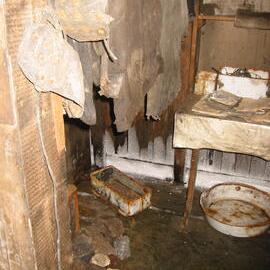 2002 Scott's 'Terra Nova' hut, interior survey image - Geology area (005)