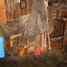 2002 Scott's 'Terra Nova' hut, interior survey image - Messdeck (008)
