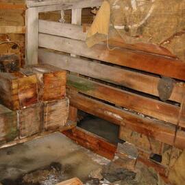 2002 Scott's 'Terra Nova' hut, interior survey image - Stables (002)
