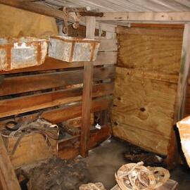 2002 Scott's 'Terra Nova' hut, interior survey image - Stables (004)