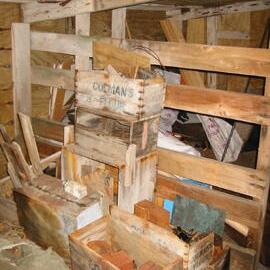 2002 Scott's 'Terra Nova' hut, interior survey image - Stables (011)