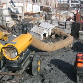 2004-05 Shackleton's 'Nimrod' hut, Herman Nelson heater (002)