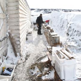 Excavating Bowers' Annexe, Scott's 'Terra Nova' Hut (006)