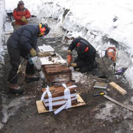 2007-08 Bowers' Annexe excavation progress and boxes removed (001)