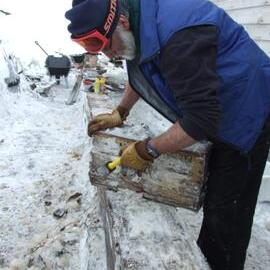 Neville Ritchie excavating Bowers' Annexe