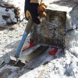Method to separate boxes during excavation of Bowers' Annexe