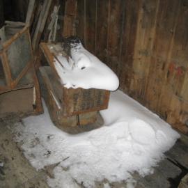 2006 Snow ingress inside Scott's 'Discovery' hut