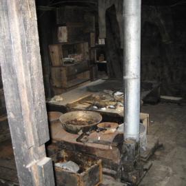 2006 Stove area inside Scott's 'Discovery' hut, Hut Point