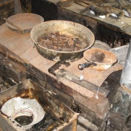 2006 Stove area inside Scott's 'Discovery' hut, Hut Point
