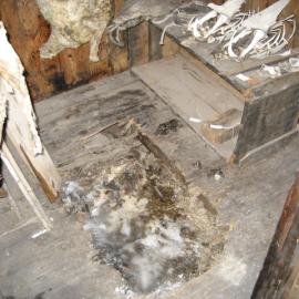 2006 Hole in the floor of Scott's 'Discovery' hut, Hut Point