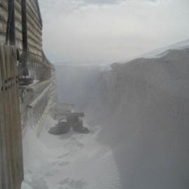 2006 Snow build-up along the East wall of Scott's 'Terra Nova' hut