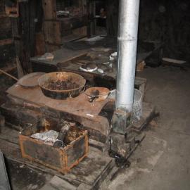 The blubber stove in Scott's 'Discovery' Hut