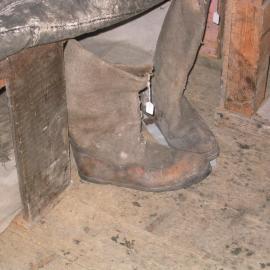 2003-04 Boots under the bed in Shackleton's 'Nimrod' Hut