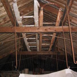 2003-04 Ceiling, rafters and sleds in Shackleton's 'Nimrod' Hut (001)