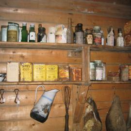 2003-04 Food supplies in galley of Shackleton's 'Nimrod' Hut (002)