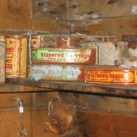2003-04 Food supplies in pantry of Shackleton's 'Nimrod' Hut (008)