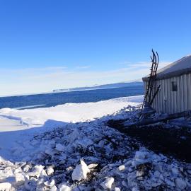 Snow surrounding Scott's 'Terra Nova' hut (001)