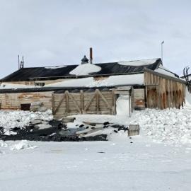Snow surrounding Scott's 'Terra Nova' hut (002)