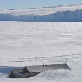 Southwest elevation of Scott's 'Terra Nova' Hut (005)