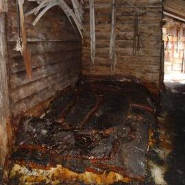 Seal blubber stack, Annexe of Scott's 'Terra Nova' Hut 