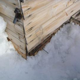 2003-04 Board missing on south east corner of Scott's 'Terra Nova' Hut