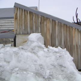 2002-03 Snow build up around Annexe, Scott's 'Terra Nova' Hut