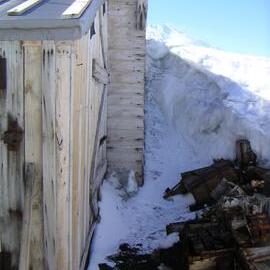 2002-03 Snow build up south Annexe and south wall of Scott's 'Terra Nova' Hut (002)