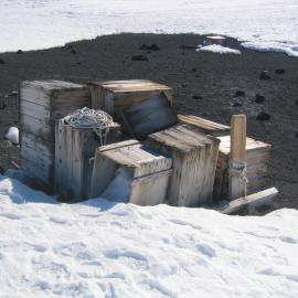 2003-04 Fuel cache outside Scott's 'Terra Nova' Hut (003)