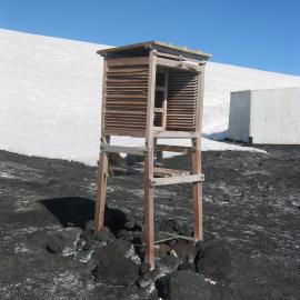 Stevenson's screen near Scott's 'Terra Nova' Hut 