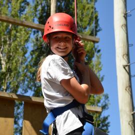 Young Inspiring Explorer Elsie on the high ropes (014)