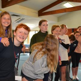 Participating in a group activity (010)