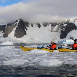 Inspiring Explorers A'aifou Kaufusi-Potemani and Owain John kayaking