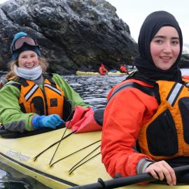 Inspiring Explorers Ihlara McIndoe and Sadra Sultani kayaking (002)