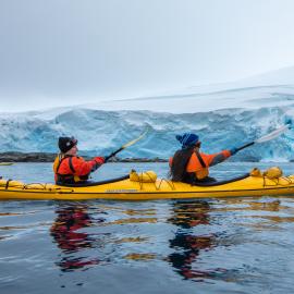 Deputy Principal Shauna Eldridge and Inspiring Explorer Jaylee Savage kayaking (002) 