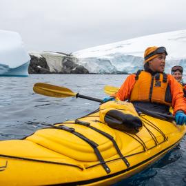 Deputy Principal Shauna Eldridge and Inspiring Explorer Jaylee Savage kayaking (004)