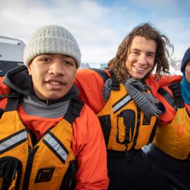 Inspiring Explorers A'aifou Kaufusi-Potemani, Anzac Gallate and Owain John
