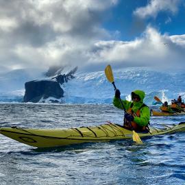 Kayaking Mentor Mike Dawson kayaking